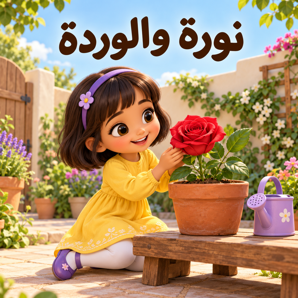 قصة نورة والوردة